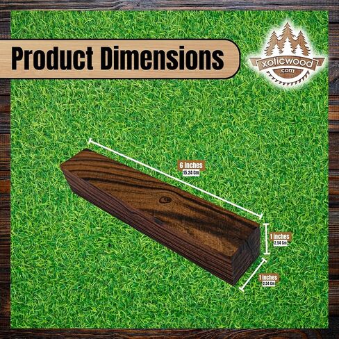 IECAP LLC Desert Ironwood Pen Blanks حزمة من 10- فراغات قلم خشبية غريبة لتنقل الأعمال الخشبية والخشب- لوازم القلم الحرف DIY (6.37 × 0.87 × 0.87 بوصة) in Kuwait