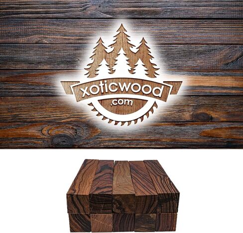 IECAP LLC Desert Ironwood Pen Blanks حزمة من 10- فراغات قلم خشبية غريبة لتنقل الأعمال الخشبية والخشب- لوازم القلم الحرف DIY (6.37 × 0.87 × 0.87 بوصة) in Kuwait