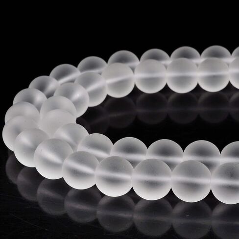RUBYCA Natural AAA Grade Quartz Crystal Clear Rondelle Faceted Beads Jewelry Making (1 Strand, 8mm) in Saudi Arabia