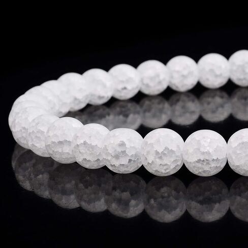 RUBYCA Natural AAA Grade Quartz Crystal Clear Rondelle Faceted Beads Jewelry Making (1 Strand, 8mm) in Saudi Arabia