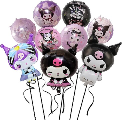 9PCS Cute Anime Birthday Decorations, Anime Themed Party Supplies Including Aluminum Film Balloons, Anime Themed Party Decorations in Saudi Arabia