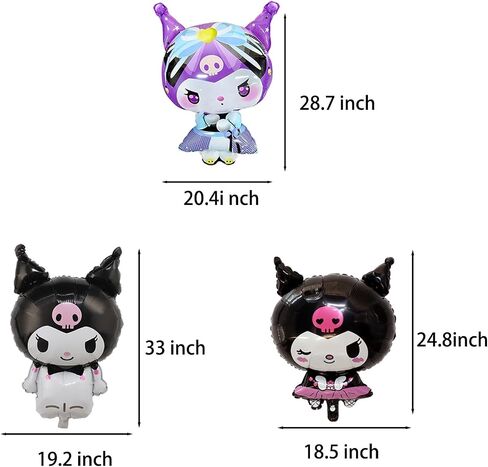 9PCS Cute Anime Birthday Decorations, Anime Themed Party Supplies Including Aluminum Film Balloons, Anime Themed Party Decorations in Saudi Arabia