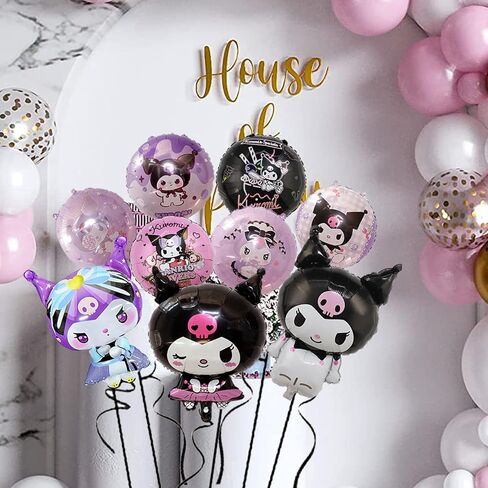 9PCS Cute Anime Birthday Decorations, Anime Themed Party Supplies Including Aluminum Film Balloons, Anime Themed Party Decorations in Saudi Arabia