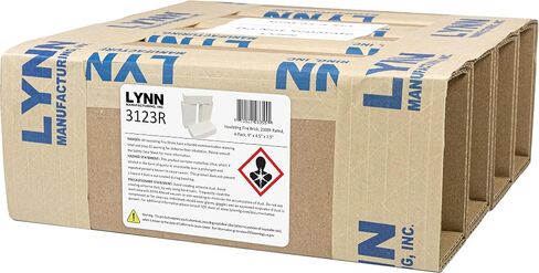 Brick Fire Brick ، ​​2300F تصنيف ، واحد ، 9 "× 4.5" × 2.5 "، 3123p in Kuwait