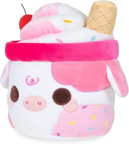 Cuddle Barn Plushgoals - Sprinkles Mooshake | سوبر لينة لطيف Kawaii الوردي والأحمر حلوى الحلوى شرب لعبة أفخم قابلة للتحصيل ، 11 بوصة in Kuwait