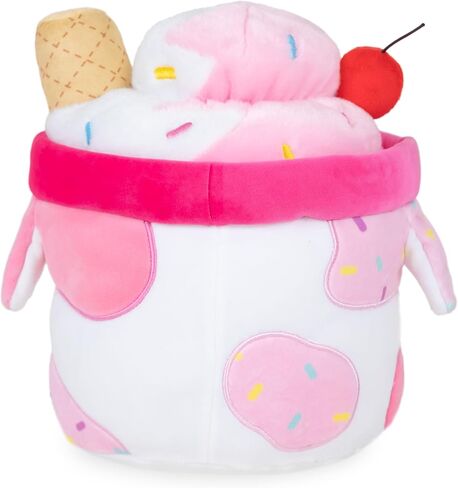 Cuddle Barn Plushgoals - Sprinkles Mooshake | سوبر لينة لطيف Kawaii الوردي والأحمر حلوى الحلوى شرب لعبة أفخم قابلة للتحصيل ، 11 بوصة in Kuwait