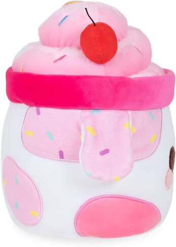 Cuddle Barn Plushgoals - Sprinkles Mooshake | سوبر لينة لطيف Kawaii الوردي والأحمر حلوى الحلوى شرب لعبة أفخم قابلة للتحصيل ، 11 بوصة in Kuwait