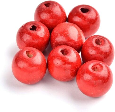 Craftdady 200Pcs Round Wood Beads 10mm Green Wooden Ball Spacer Beads for Home Decoration Jewelry Making in Saudi Arabia