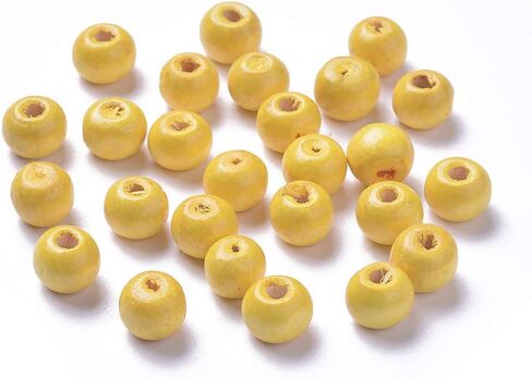 Craftdady 200Pcs Round Wood Beads 10mm Green Wooden Ball Spacer Beads for Home Decoration Jewelry Making in Saudi Arabia