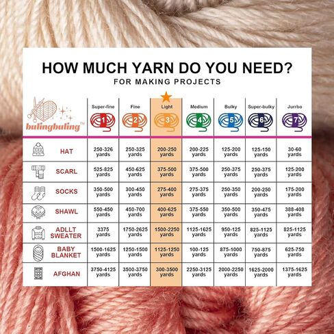 Glow in The Dark Yarn, Light DK #3 Yarn - 100 G/3.5 Oz, for Beginner's Yarns for Crochet and Knitting (Blue) in Kuwait