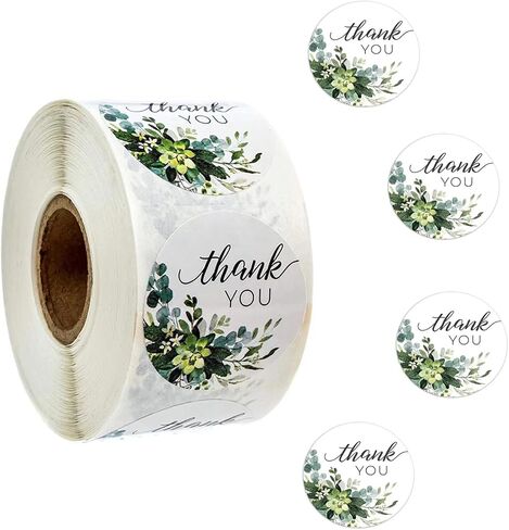 Stickers 1'' 25mm Adhesive Labels, Decorative Envelope Seal Stickers for Gifts, Wedding, Birthday, Party, Packaging (1000 Pcs Style4) in Saudi Arabia
