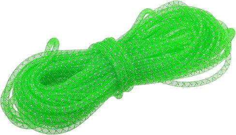 MECCANIXITY 15 Yards Mesh Tube 1/3 Inch Decor Tubing Flex for Wreath, Gift, Decorations Birthday, and Wedding Party,DIY Craft - Rose Red Silver in Kuwait