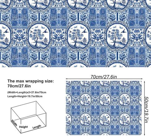 Vnaeem Kawaii Cat Wrapping Paper - Cute Sushi Cat - Japanese Gift Wrap for holiday birthday Pet Lovers - 20 X 28 Inches Per Sheet （6 Sheets) in Saudi Arabia