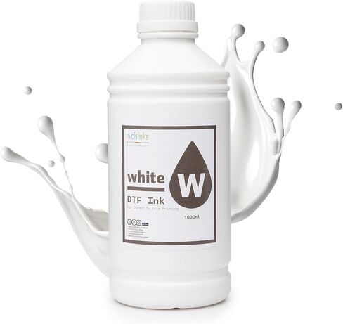Premium DTF Ink Bottle Refill Set 1000ML- Direct to Film Heat Transfer Printing, Conversion Kit, Compatible w/DTF Film-White in Saudi Arabia