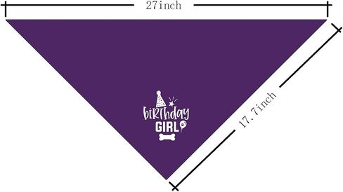 Dog Birthday Bandana, Dog Scarf, Dog Birthday Girl, Dog Bandana for Small Medium Large Dogs, Happy Birthday Dog Bandana, Wine Red Dog Bandana, Dog First Birthday (A24) in Kuwait