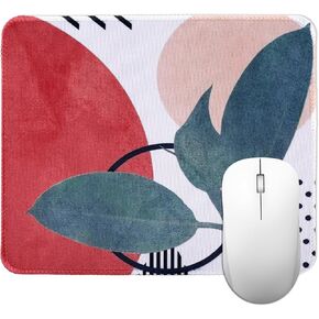 Small Mousepad Abstract Mouse Pad Cute Mouse Mat Waterproof Square Modern Aesthetic Mouse Pad with Non-Slip Rubber Base for Laptop Computer Women Men, 9.5'' x 7.9''