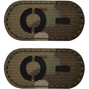 2 pcs aliplus o- patches نوع الدم بقع الدم ir بقع انعكاس الأشعة تحت الحمراء خطاف التصحيح التصحيح التكتيكي والحلقة (CP2*1in)