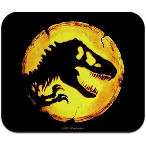شعار الرمز العالمي الجوراسي المنخفض المظهر الرفيع المسند mousepad