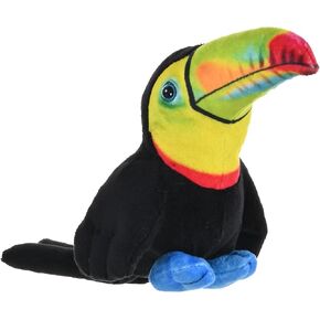 Wild Republic Rainforest Toco Toucan, Stuffed Animal, 4.5 Inches, Plush Toy, Fill is Spun Recycled Water Bottles, Eco Friendly