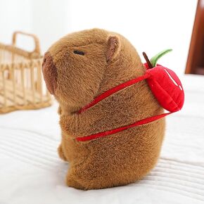 Cute Capybara Plush Toy Pillow Adorable Stuffed Animal for Kids and Adults 9.8inch Soft and Squishy Plushie Pillow Doll Xmas Gift (Scarf Style)