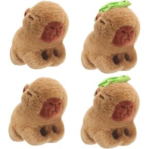 2 Pcs Animal Slap Bracelets Capybara Plush Toy, Valentine’s Day Gift Capybara Huggers Slap Bracelets 9'' Capybara Plush Toy for Party Valentine's Gifts Birthday Gift