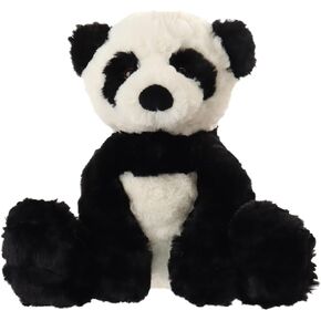 Apricot Lamb Toys Plush Panda Bear Stuffed Animal Soft Cuddly Perfect for Child (Black and White Panda, 9 Inches)