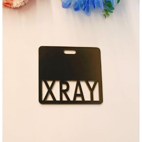 5pcs of X RAY Badge Buddy Card,Radiology Badge Buddy Blanks, Vertical or Horizontal Badge Accessories for Nurse Name Identification (Rainbow, Horizontal)