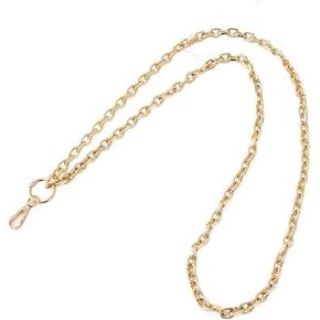 1Pc Gold Chain Necklace Lanyards for ID Badges Stylish Key Lanyard for Women Lanyards for Badge Holder Ornaments, Identification Badges and Supplies, Convenient to Carry