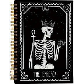 Skeleton Spiral Notebook，Journal Notebook,Journaling Notebooks,Cool Notebook，Notebook 8.3×5.5