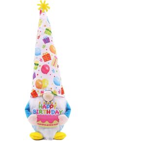 Happy Mother's Day Gnome Plush, 2-Pack, Adorable Small Gifts for Mom, Holiday Decor, Cute Gnomes Holding I Love You Mom and Happy Mother's Day Sign, Pink
