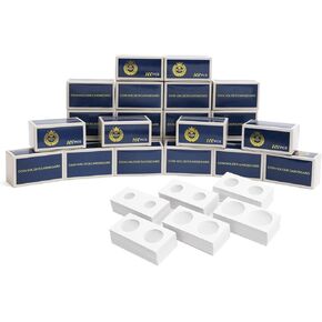 Boen 2400PCS Coin Flips في 6 أحجام من حاملي عملة الورق المقوى لـ Colletors 2x2 Inch Coin Coin Flips لجمع العملة المعدنية (Coin Flips 6-2400)