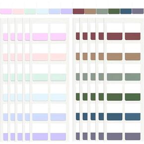 480 Pcs 1Inch Colored Index Tab, Repositionable Colored Book Sticky Tabs Repositionable Page Tabs for Notebooks File Classification Labels for Notebooks, Filing, Classification