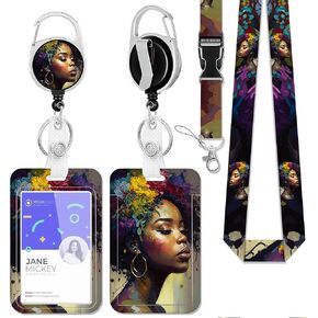 حامل شارة معرف الأزهار الرائعة مع الحبل ، السبعينيات من القرن الماضي ، حبل الحبل الرجعية لشارات الهوية ، وبكرة شارة قابلة للتراجع عن الخدمة الثقيلة ، حامي بطاقة الهوية الرأسية للنساء للمعلمين هدايا مكتب المعلمين in Kuwait