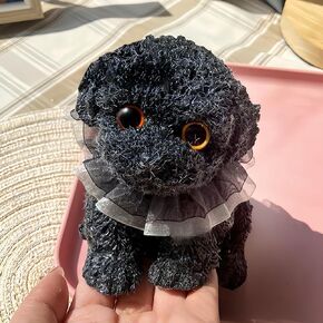 Big taba Squishy Dog, Handmade Squishy Dog Stress Relief Toy for Adult/Kids, Cute & Soft Teddy Dog Design, Perfect Squeeze Toys Gift for Relaxation and Fun(Cream Color)
