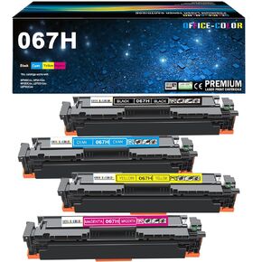 4 Pack Replacement for Canon 067H 067 High Yield Toner Cartridge Works with Canon Color imageCLASS MF656Cdw, MF654Cdw, MF653Cdw, LBP633Cdw and LBP632Cdw Printers Ink (Black,Cyan,Magenta,Yellow)