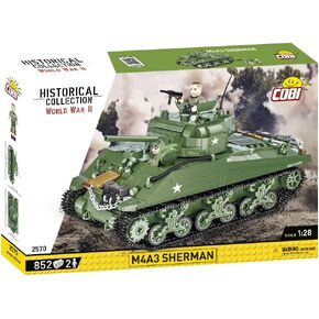 COBI Historical Collection World War II M4A3 Sherman Tank, Large