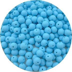 200pcs 6 مم مستديرة بوليمر الطين حبات الفواصل حبات هايشي فينيل لتصنيع قلادة المجوهرات (45-multicolor 1)