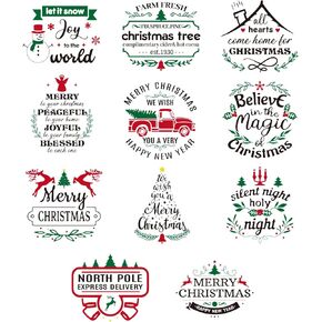 Whaline 11 Sheets Vintage Word Rub on Transfers Decals for Crafts and Furniture Black Warm Letters Rub on Transfer Furniture Stickers Decals for School Home Office DIY Art Craft Decor, 5.5 x 5.5Inch