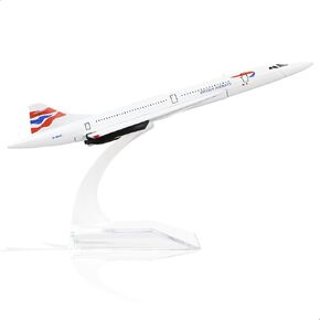1/400 Concorde Air France Airplane Model Pre-Build Diecast Aircraft Model Kits Metal Aircraft Model Display Model Collection or Gift