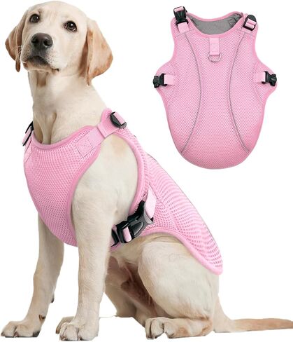 Kuoser Dog Cooling Vest Harness, Small Dog Cooler Jacket with Adjustable Buckle for Outdoor Beach, Hiking, Training Green M in Saudi Arabia