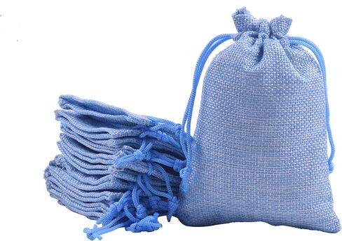 Sansam 24pcs Mixed Drawstring Burlap Gift Bags, 5.2x7.2 Inch Lining Burlap Sacks For Jewellery Packaging, Herb, Spices, Medium Size Jute Treat Bags for Christmas, Wedding, Party,Household Storage in Saudi Arabia