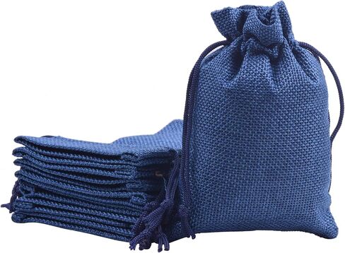 Sansam 24pcs Mixed Drawstring Burlap Gift Bags, 5.2x7.2 Inch Lining Burlap Sacks For Jewellery Packaging, Herb, Spices, Medium Size Jute Treat Bags for Christmas, Wedding, Party,Household Storage in Saudi Arabia
