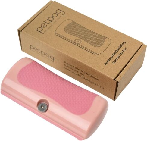 Animal Deshedding Comb For Fur - The Ultimate Grooming Solution for Shedding, Matting & Undercoat – Perfect for Cats, Dogs, & Horses (Black) in Saudi Arabia