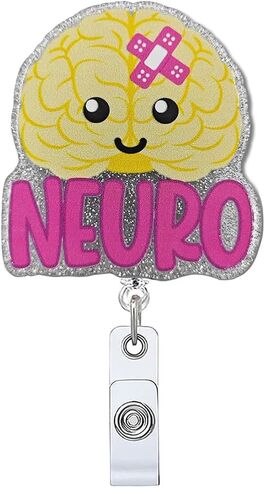 Badge Reel Holder Retractable with ID Clip for Nurse Nursing Name Tag Card, Neuro Badge Holder Alligator Clip for Medical Assistant Nursing Student Doctor Office in Saudi Arabia