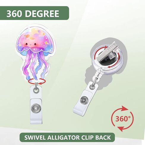 Badge Reel Holder Retractable with ID Clip for Nurse Nursing Name Tag Card, Neuro Badge Holder Alligator Clip for Medical Assistant Nursing Student Doctor Office in Saudi Arabia