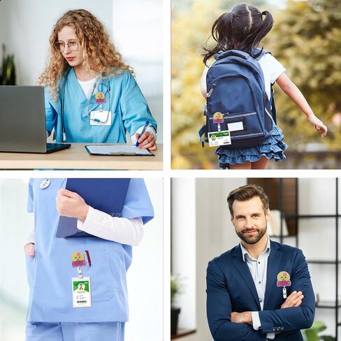 Badge Reel Holder Retractable with ID Clip for Nurse Nursing Name Tag Card, Neuro Badge Holder Alligator Clip for Medical Assistant Nursing Student Doctor Office in Saudi Arabia