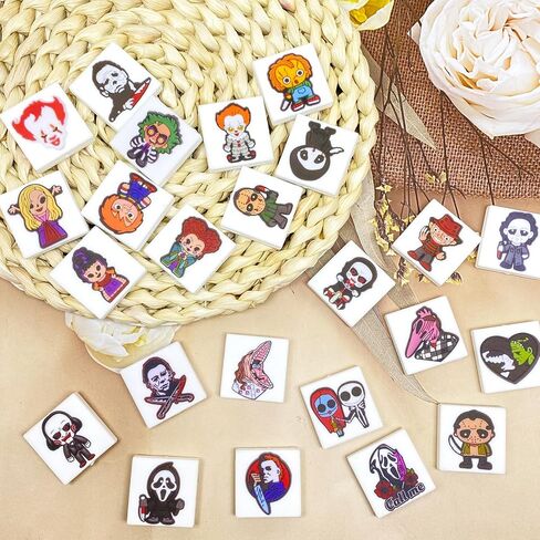 Focal Silicone Beads Halloween 14Pcs Silicone Focal Beads Halloween Characters for Pens Silicone Focal Bead Spooky Vibes for Keychain Diy14Pcs Silicone Beads Halloween in Saudi Arabia