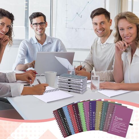 FullHawl 24 PCS Team Gift Bulk للموظف A6 Notebook Notebook Journal Notepad Bulk Gulk Higds for Nurse Teacher Coworker ، 100 صفحة/50 ورقة (لون أسود) in Kuwait