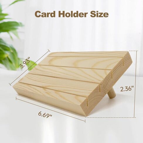 Set of 4 Playing Card Holders for Kids Adults Card Racks Poker Organizer for Seniors Elder People Wooden Shelf Travel Game Canasta Uno Set in Kuwait