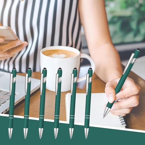 50 Pcs Black Inkling Ballpoint Pen with Stylus 2 in 1 Ballpoint Pen for Touch Screens, 2 in 1 Thank You Pen Gift for Colleagues, Coworker, Office (Rose Pink) in Saudi Arabia